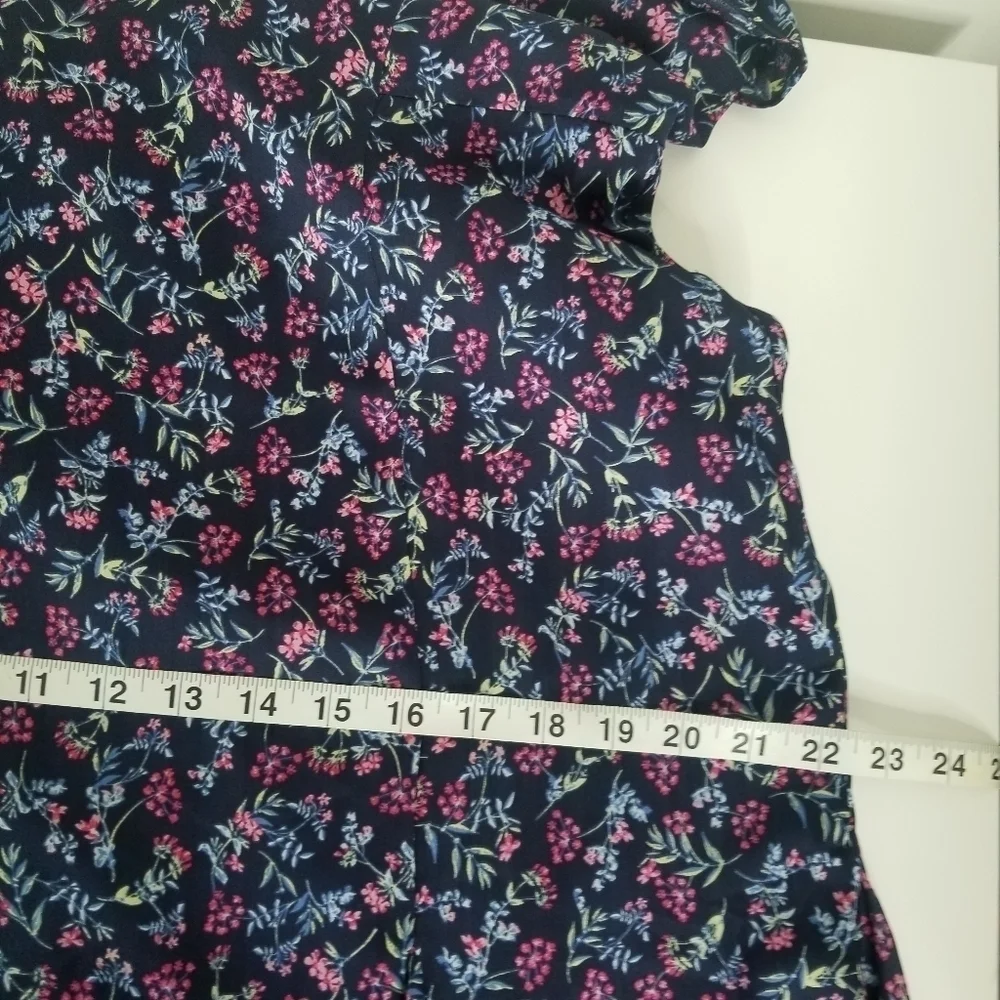 J.Crew Ruffle Stretch Silk Midi Dress Size 14 Wisp Floral Print Pleated